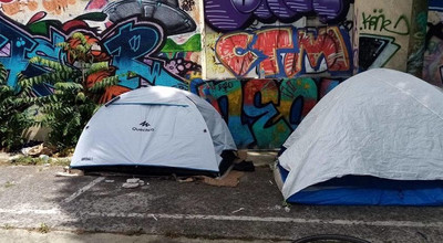 Un campement le long du canal Saint-Denis au nord de Paris, en 2019. Image d'illustration. Crédit : Solidarité migrants Wilson