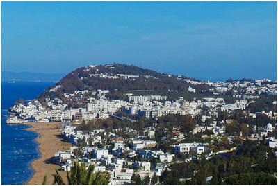 La ville de La Marsa, à une vingtaine de kilomètres au nord-est de Tunis. DR