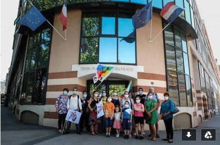 A Toulouse remise a la rue de familles sans abri
